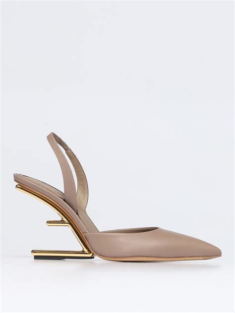 Fendi high heel slingbacks